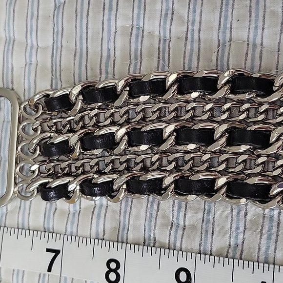 Harley Davidson Leather & Chain Belt - Picture 4 of 9